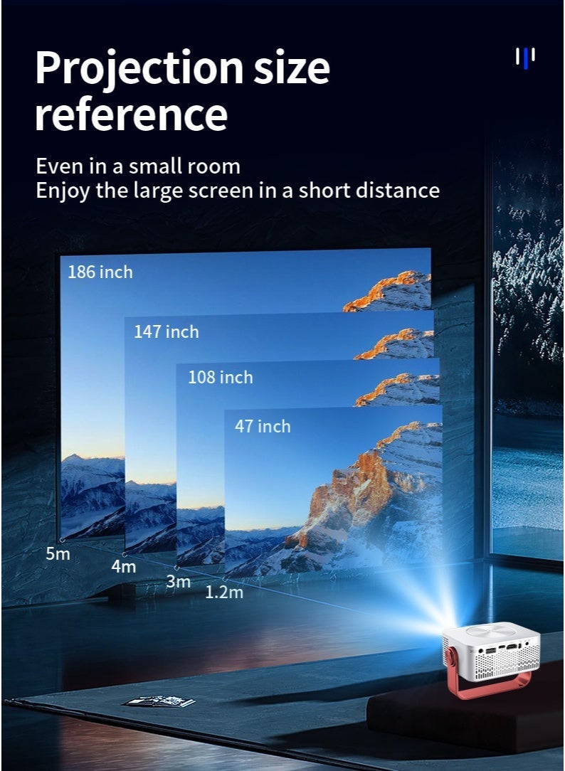 NexusTek 2026 Flagship Smart Portable Projector | 2.4G+5G Dual-Band WiFi, 4K Decoding, 390 ANSI Lumens, Auto Keystone & Focus, HiFi Speaker, Multi-Device Support, Home Theater - Image 2